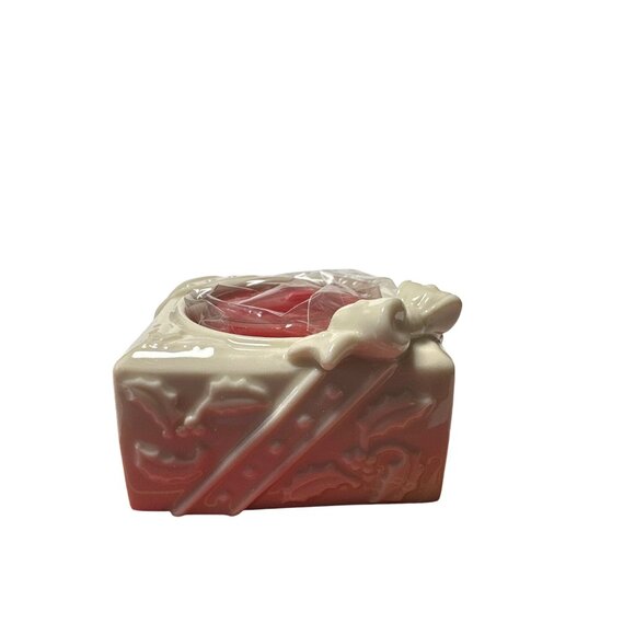 Lenox Yuletide Glowlites Package Tea Light Candle Holder Ceramic Holiday Design - Picture 8 of 10